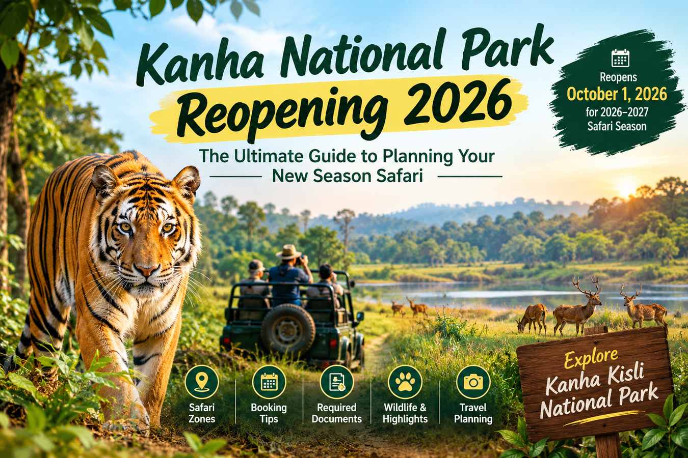 Kanha Park Reopen 2026 to 2027